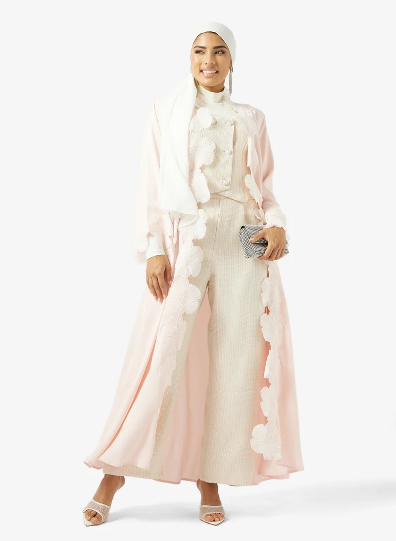 Khizana  Abaya With Lace Trim for Women | Best Price UAE